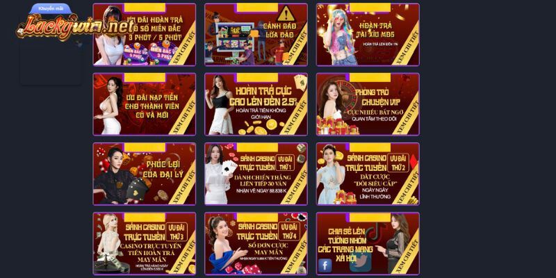 Khuyến Mãi Luckywin – Tổng Hợp Các Sự Kiện Ưu Đãi Hot Nhất 2024 khuyen mai luckywin da dang